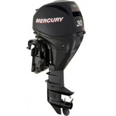 Лодочный мотор «Mercury F30ELPT EFI» с дейдвудом 508 мм, электрическим запуском, дистанционным управлением и электрогидравлической системой изменения угла наклона.