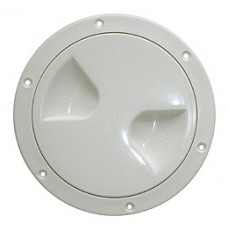 Смотровой лючок, белый, пластик, 102 мм.