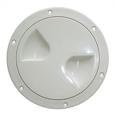 Смотровой лючок, белый, пластик, 102 мм.