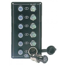 Панель выключателей с гнездом прикуривателя