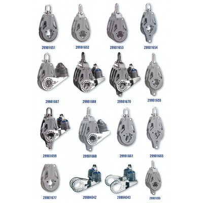 Блок 60 мм, тройной с храповиком, стопором и направляющей скобой 29901670