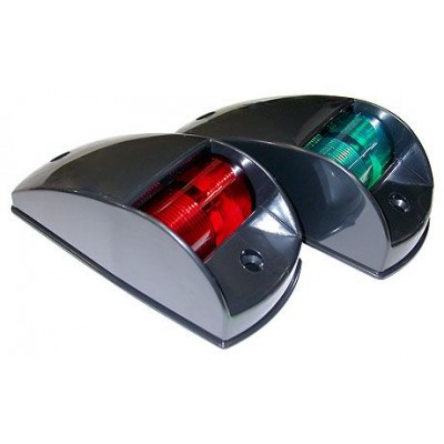 Бортовые огни, черный пластик, пара