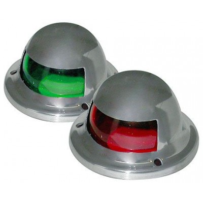 Бортовые огни, вертикальный монтаж, нерж. сталь, пара