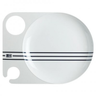 Тарелка коктейльная нескользящая &laquo;Cannes&raquo;, 23 см, 6 шт