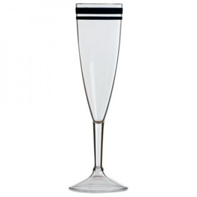 Бокалы для шампанского прозрачные &laquo;Cannes&raquo;, 5,2х22 см, 6 шт
