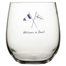 Стаканы прозрачные нескользящие &laquo;Welcome on board&raquo;, 9х10 см, 6 шт