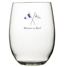Стаканы прозрачные нескользящие &laquo;Welcome on board&raquo;, 9х13 см, 6 шт