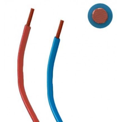 Провод гибкий монтажный TOPFLEX V-K, голубой, 1*0,75