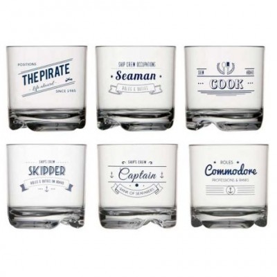 Стаканы 'Crew', 9х9,4 см, 6 шт.